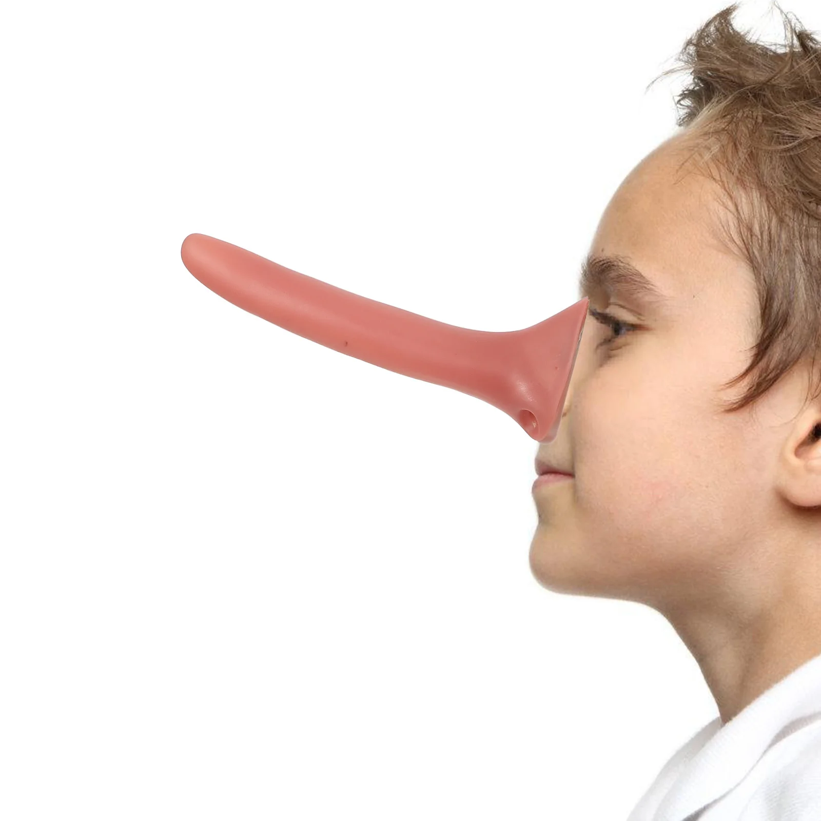 Telescopic Pointy Witch Nose 2pcs Set Fun Halloween Cosplay Prop Party Accessory Stretchable Nose Gag Gift