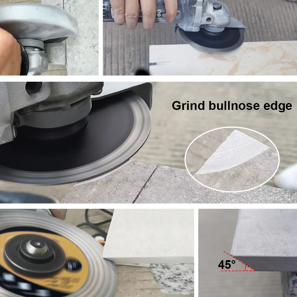 1pc 4.5“（115mm）Diamond Tile Blade Turbo Grinding Blade For Ceramic Porcelain Artificial Stone Cutting Disc Grinding