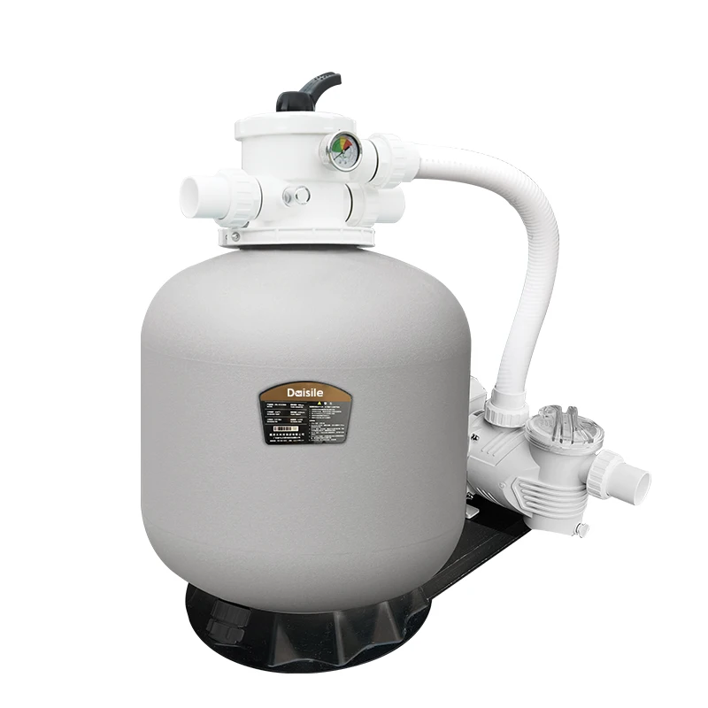 Swimming Pool Sand Filter Pump System 0.38m/h Gel Coat DSL-JP-EB700 in One Combo