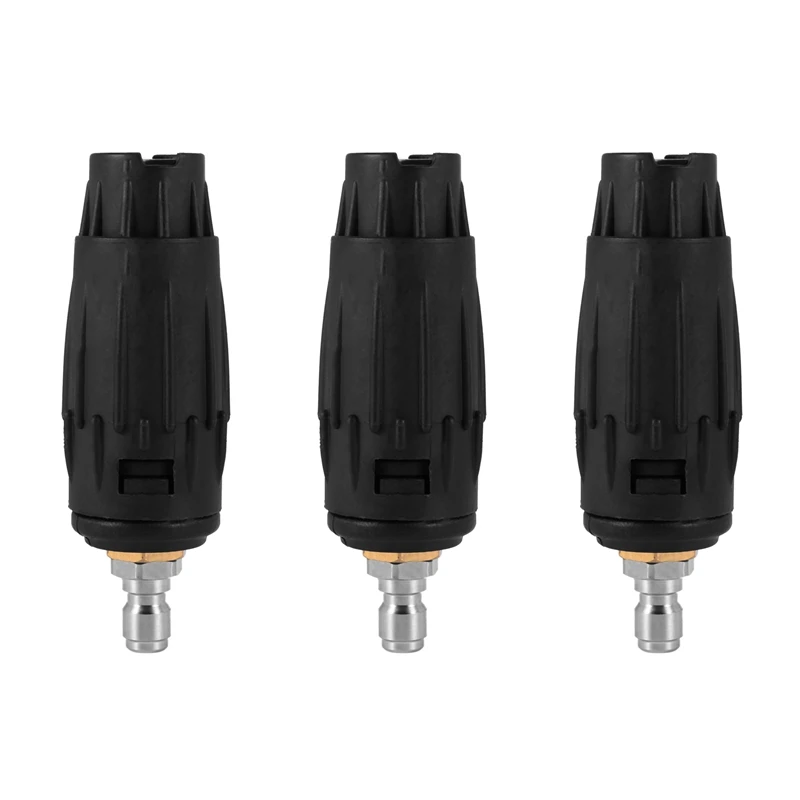 

3X Adjustable Pressure Washer Nozzle Tips, Variable Spray Pattern, 1/4 Inch Quick Connect Plug, 3000 PSI