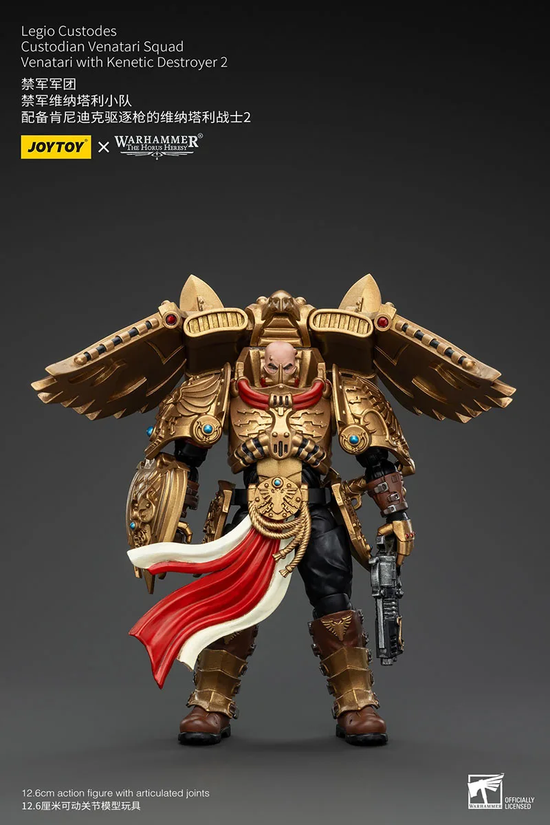 JOYTOY Warhammer 30K 1/18 Legio Custodes Custodian Venatari Squad عمل الشكل الجندي العسكري تمثال لعبة مجسمة