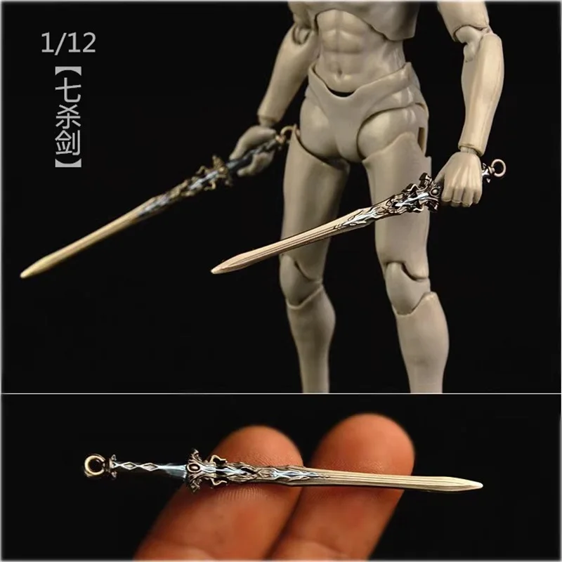 Hot Sale 1/12 Soldier Miniature Cold Weapon Seven Kill Sword High Quality Model Toy Fit 6'' Action Figures In Stock