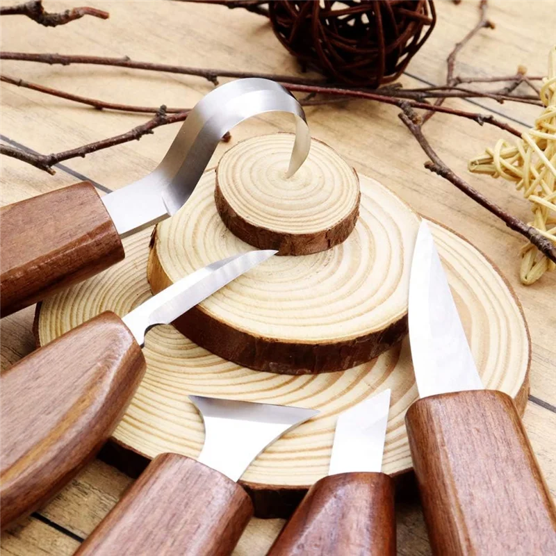 BAAR-Holzschnitzwerkzeug-Set für Anfänger, 12-in-1-Schnitzwerkzeugset aus Holz zum Selbermachen, Skulpturen und Wachsschnitzen