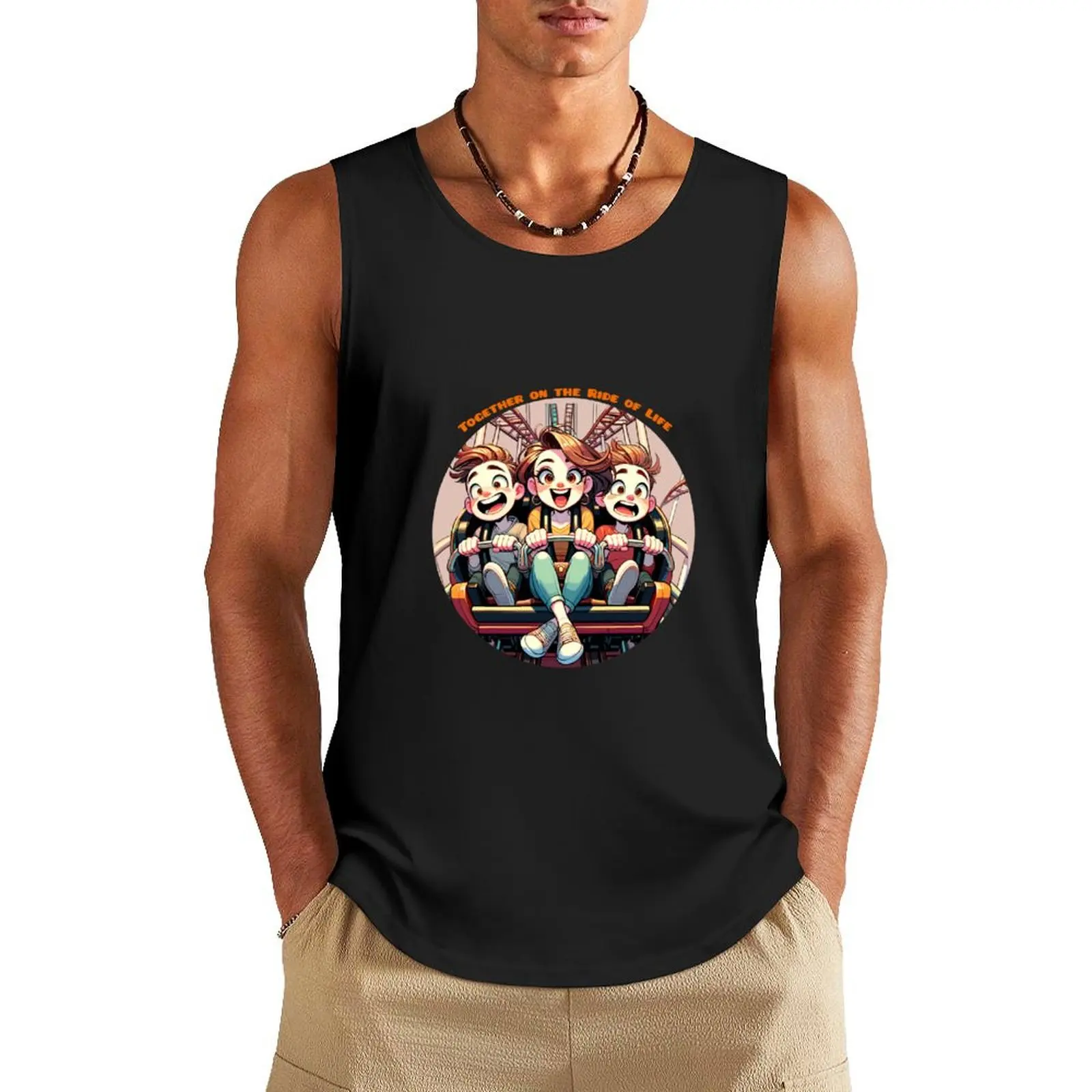 Together on the Ride of Life,thrill-seekers of life,national siblings day Tank Top cool things gym clothes for man