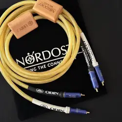 one pair Nordost ODIN 2 Gold  RCA signal cable double lotus sterling silver audio cable CD amplifier tube cable