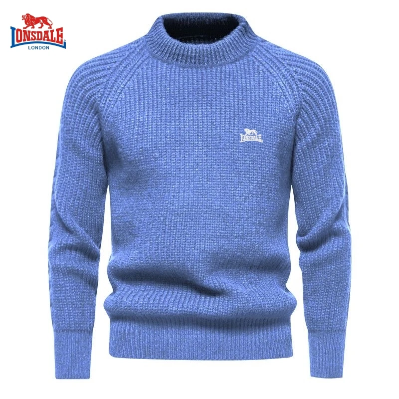 

New autumn and winter men's high-quality knitted pullover, fashionable and casual, warm and thick sweater, versatile top