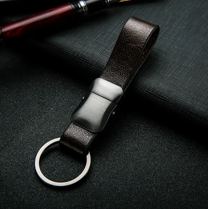 Stmanya High Quality Top metal Key chain men Car Key Chain Business Key Ring Leather bag charm Key holder Gift Jewelry 17390