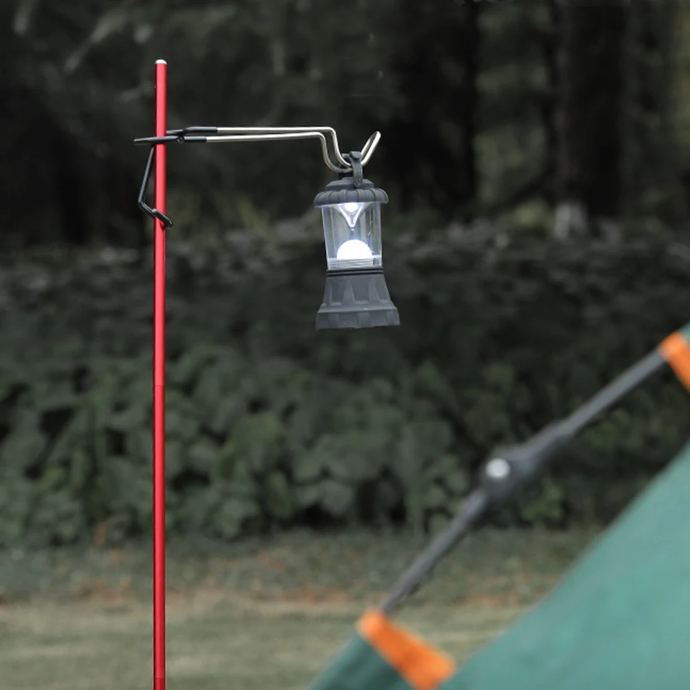 

Stainless Steel Rubber Hooks Camping Lantern Light Tent Lamp Small Hanger Multifunctional Non Strong Support for Travel
