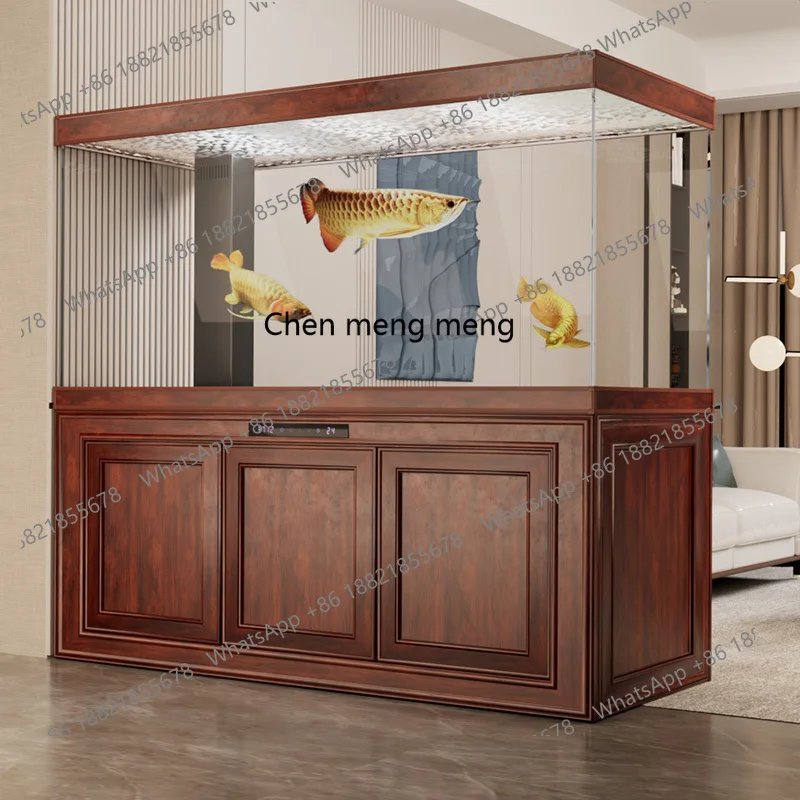 New high-end, living room home office ultra-white glass bottom filter Chinese large-scale water tank without replacement