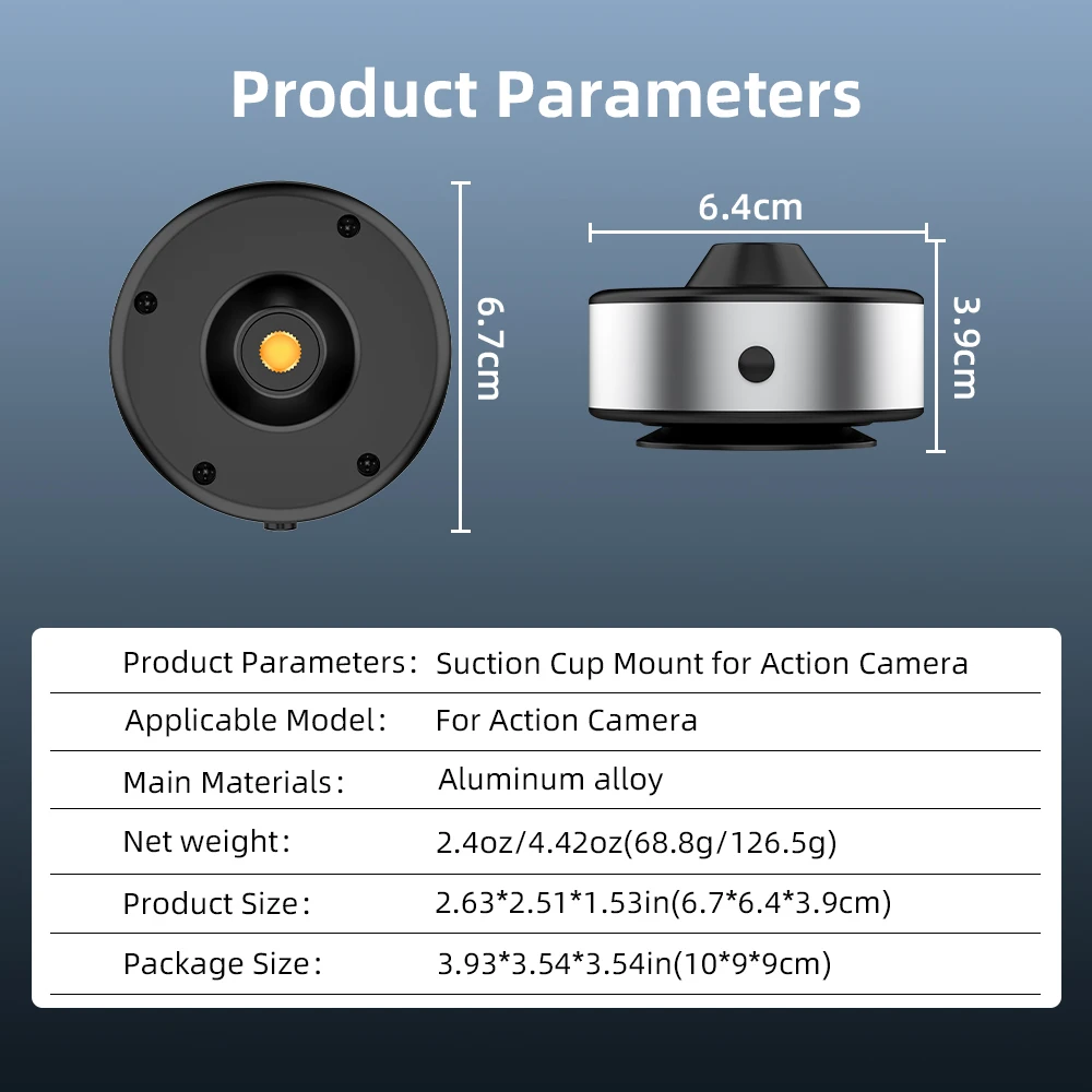 Suction Cup Mount Holder Stand for Action Camera Mobile Phone Car Travel Vlog Video Shooting Recording Photography Accessories ﻿ view 6