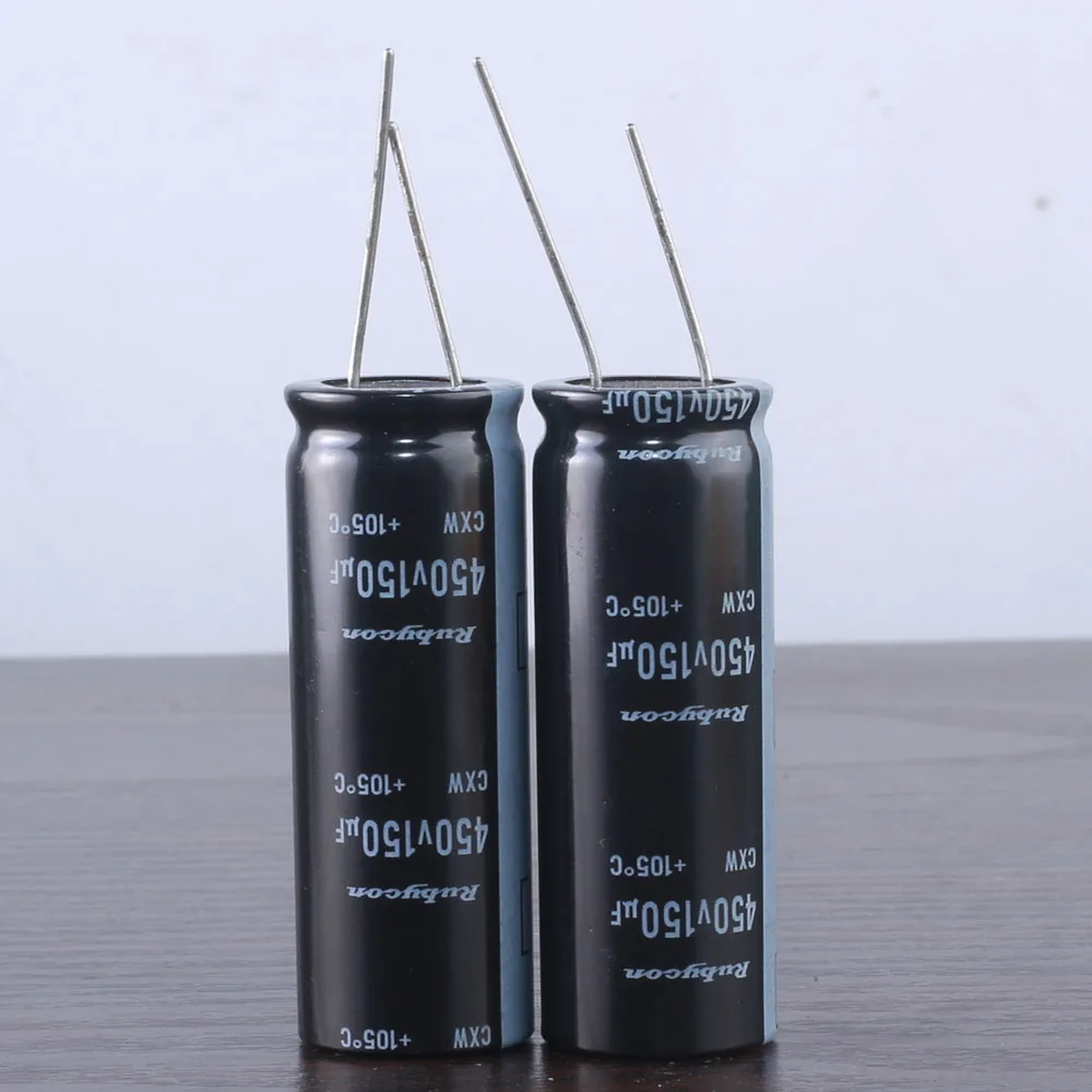 

2pcs RUBYCON CXW 450V 100UF long life electrolytic Capacitor 105℃ 18X30mm