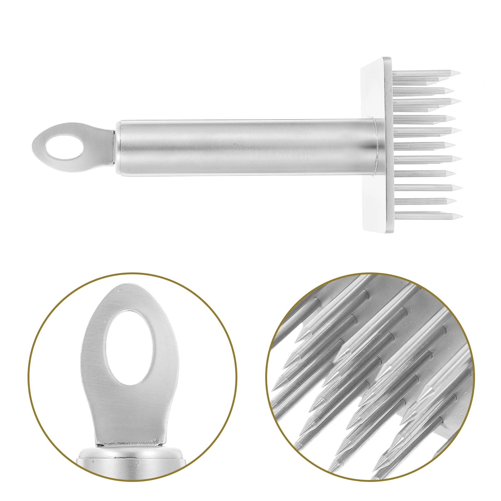 

Meat Inserter Garlic Pounder Manual Flattener Electric Tenderizer Stainless Steel Cooking Tools Jacardi