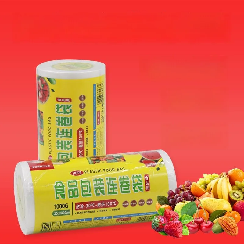 pe-食品保存袋-ロールバッグ-ドットブレイクタイプ-大型ロール-家庭用冷蔵庫-野菜-家庭用キッチン用品-食器
