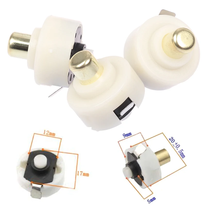 3 Stuks Diameter 20Mm Knop Led Zaklamp Staart Schakelaar HH-22DZ Een Op Een Uit 1a/30vdc