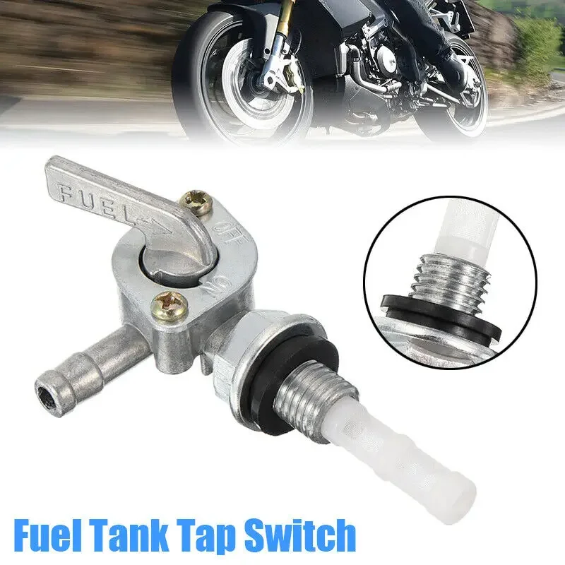 1PC 10mm Tank Switch Fuel Petrol Metal On Off Switch Tap Filter Generator Dirt Bike Generator Dirt Bike ATV M10x1.25