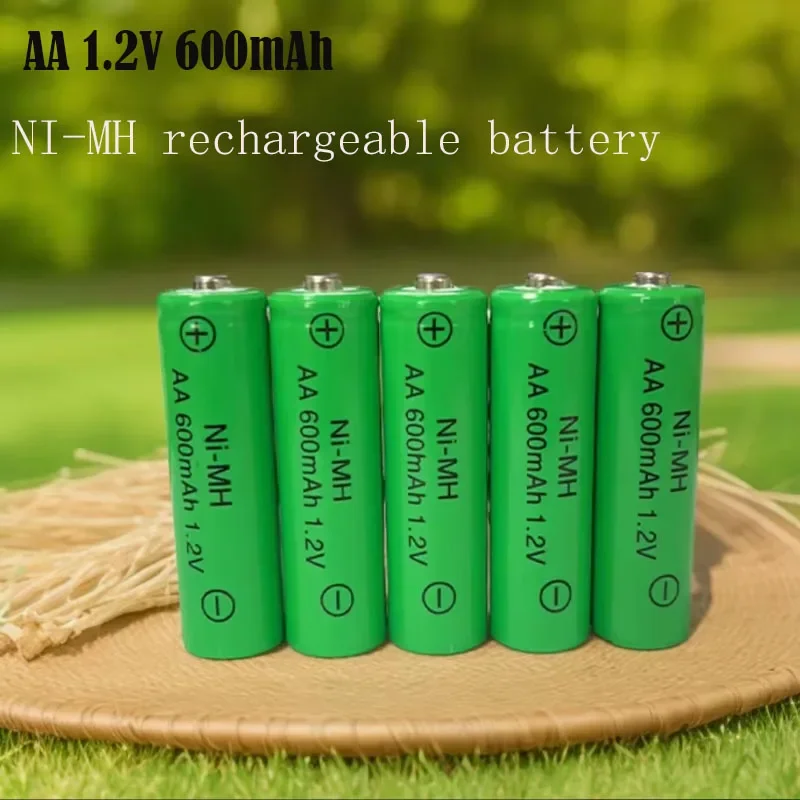 AA1.2V 600mAh  NiMH Rechargeable Battery for LED Camera Light Toy MP3 MP4 Remote Shaver Control Replacement Lithium Battery