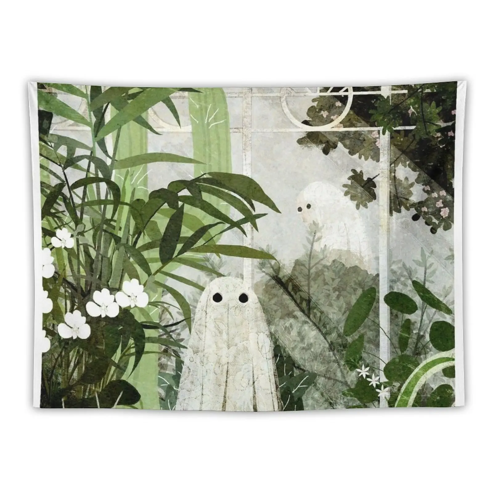 

There's A Ghost in the Greenhouse Again Tapestry Decorative Paintings Decoration For Home Cute Room Decor