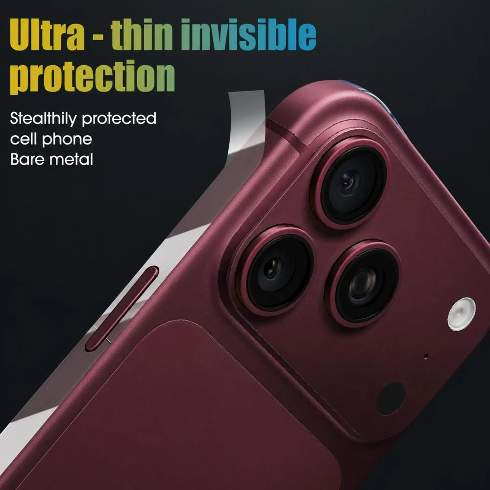 1/3/5sets Frame Protection Films for IPhone 18 Pro Max HD Clear Anti-scratch Flexible Frame Hydrogel Films for IPhone 18 ProMax