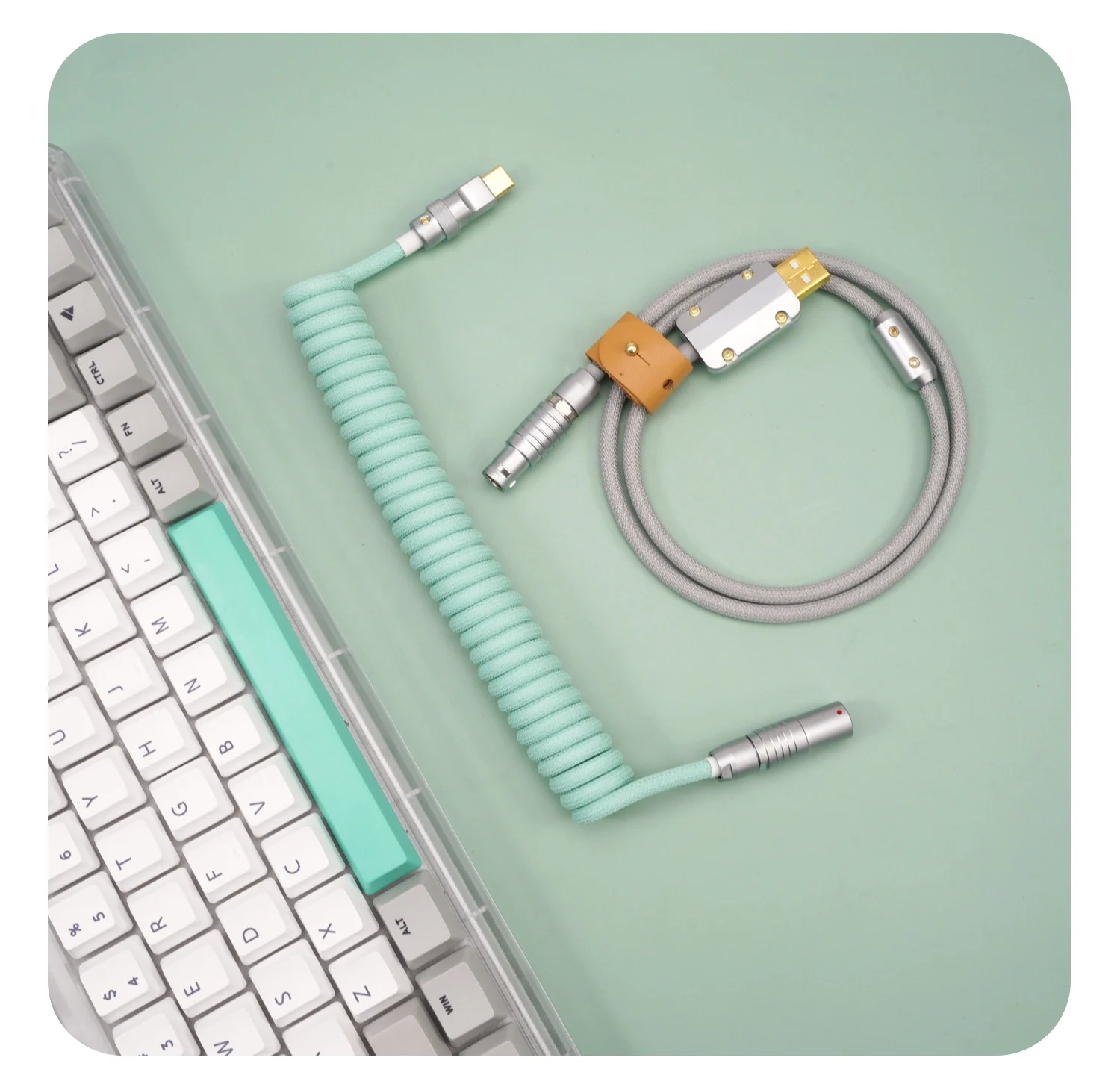 GeekBable kabel keycap kabel data keyboard mekanis komputer kustom buatan tangan