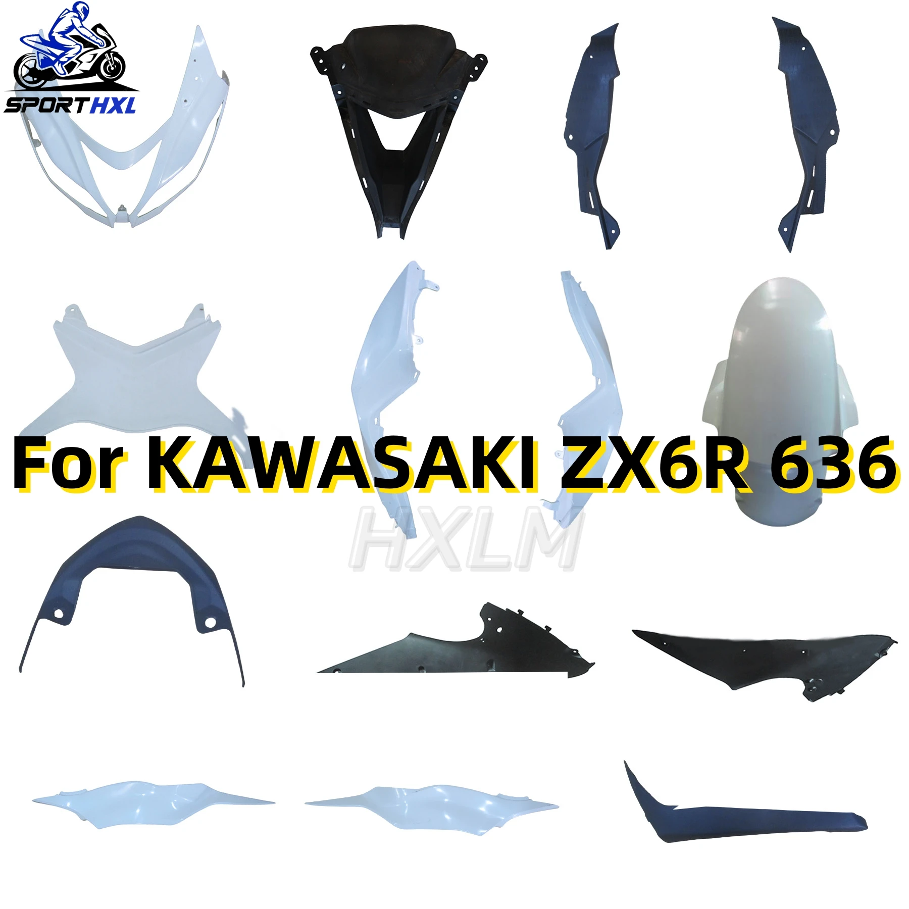 

Motorcycle For Kawasaki ZX6R 636 13 14 15 16 17 18 ZX-6R 636 2013 2014 2015 2016 2017 2018 Modification Parts Fairings Kit ABS