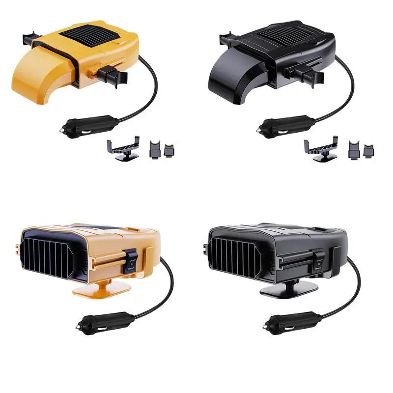 

4 IN1 12V 150W Portable Car Heater Electric Cooling Heating Fan 360-Degree Electric Dryer Windshield Defogging Demister Defroste