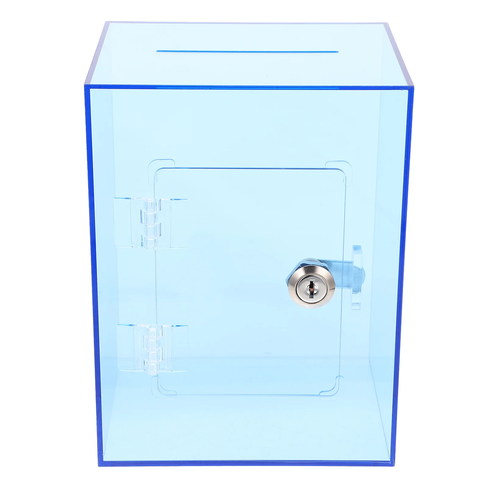 

1Set Lockable Clear Acrylic Money Box Transparent Donation Tip Box Large Piggy Bank Coin Savings Jar Money Jar