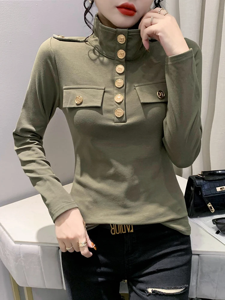 Fashion Lapel Button Loose All-match Blouse Women\'s Clothing 2023 Autumn New Oversized Casual Pullovers Office Lady Shirt