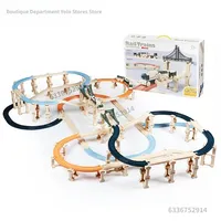 New DIY Rail Train Children Toys Puzzle Assembled Railway Track Building Block Track Toy for Kids Gifts/Christmas Gifts