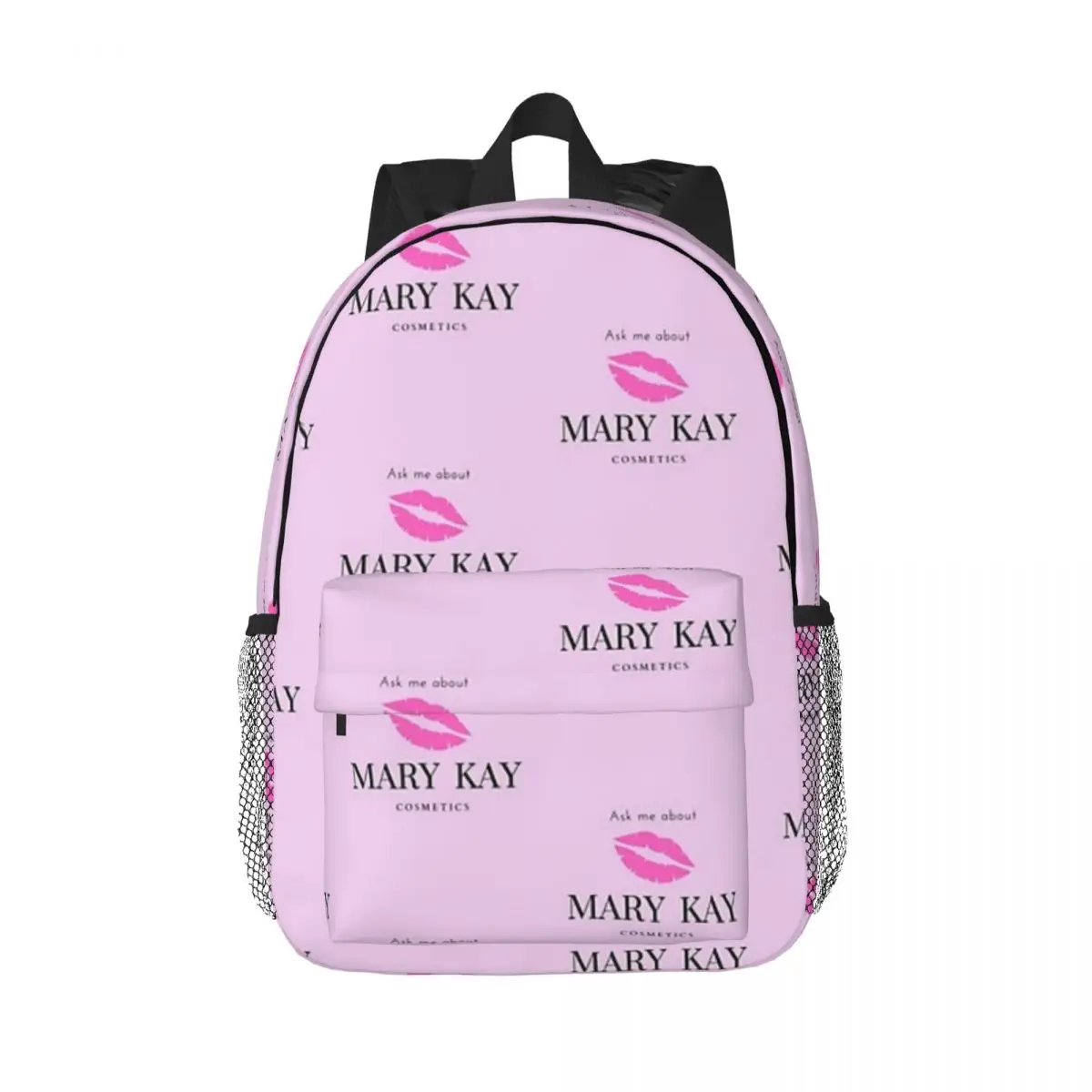 Ask Me About Mary Kay Cosmetics Backpacks Boys Girls Bookbag Fashion Students School Bags Travel Rucksack Shoulder Bag