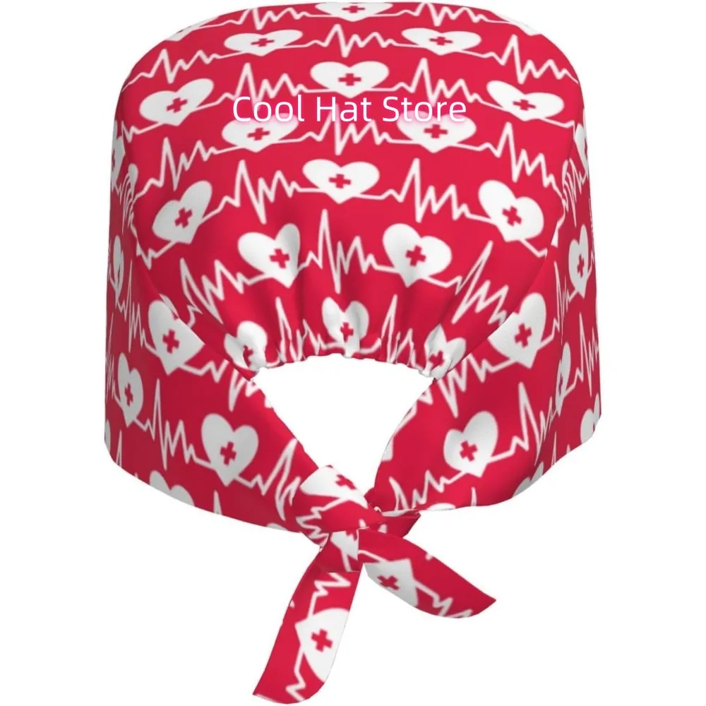 1pc Adjustable Nurse Scrub Cap with Sweatband & Built-In Absorbent Towels - Lightweight 100% Polyester Hat, Quick-Dry, Multi-Col