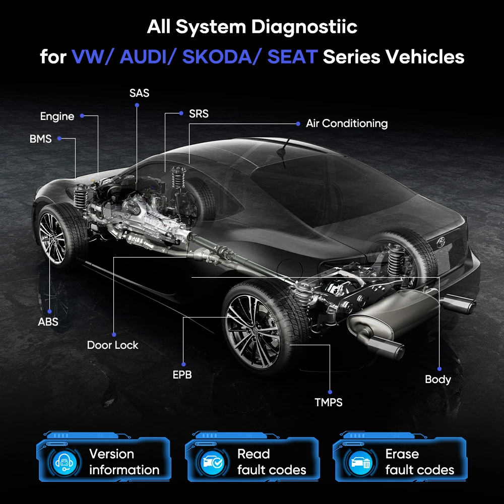 AUTOPHIX 3310 Bluetooth OBD2 Scanner For VW/Audi/Skoda Car Code Reader Check Engine All System Diagnostic Tool For IOS/Android