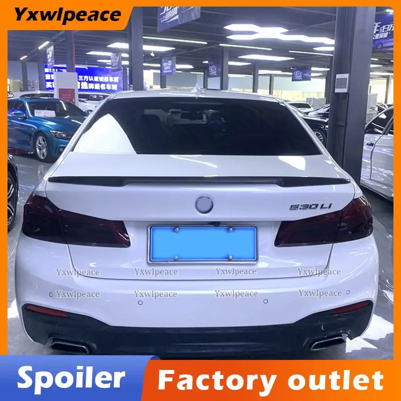 

Carbon Fiber/ABS Gloss Black Rear Trunk Spoiler Body Kit Accessories for BMW 5 Series G30 Spoiler 2018 2019 2020 2021