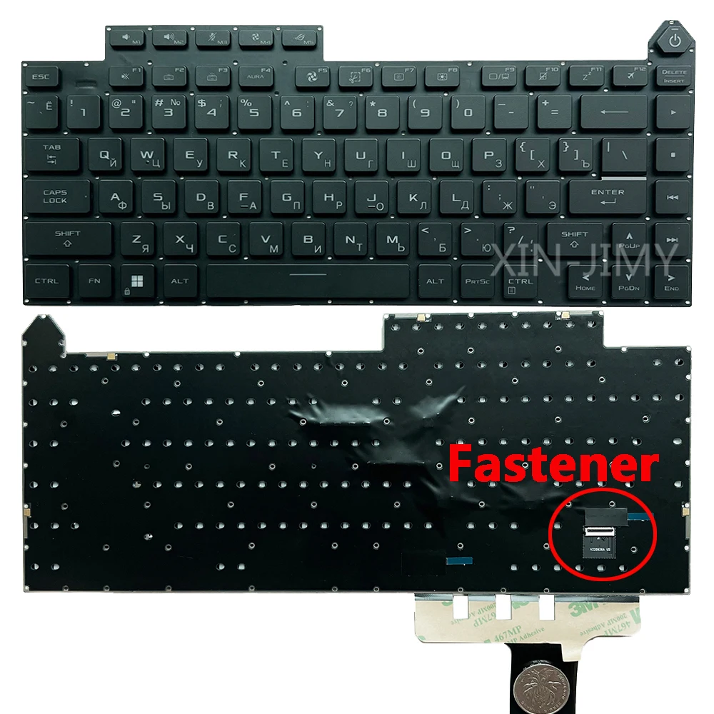 

G614 Russian RGB Backlit Keyboard for ASUS ROG Strix G16 G614 G614JZ G614JU G634 G634JZ G634JY 2023 V220926B