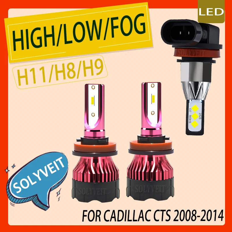 

Clearer Beam Expand Your Field of Vision H11 H8 H9 LED Headlight foglight For Cadillac CTS 2008 2009 2010 2011 2012 2013 2014
