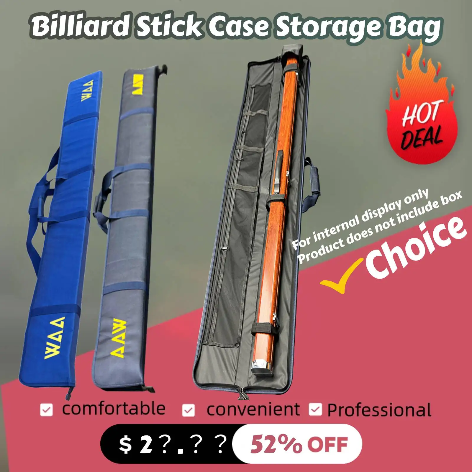 Billiard Stick Case Storage Bag Snooker Pool Cue Bag Oxford Billiard Stick Storage Bag Professional Billiard Accessories