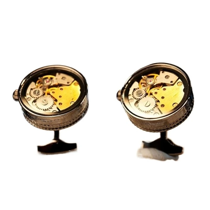 For Wheel Movement, Cufflinks, Men's Shirt, Suit Cuffs, Sleeve Studs