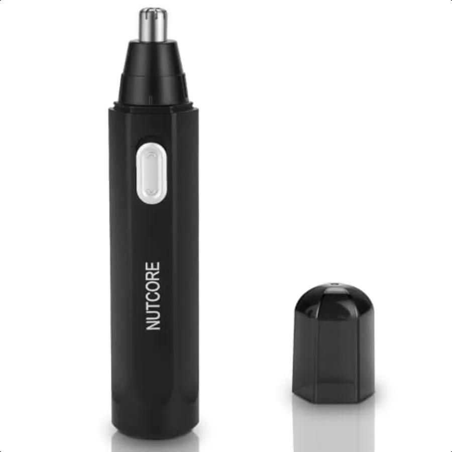 

Hair Trimmer Rechargeable Waterproof Men's Grooming Tool for Nose Ear Profional Stainl Steel Rotating Blades USBC Great Gift