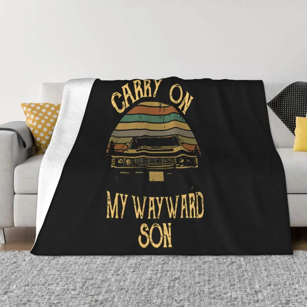 Spl Supernatural Carry On My Wayward Son Cheap Sale Crewneck Pattern Sale Hip-Hop Any Logo Natural Better Cool Throw Blanket