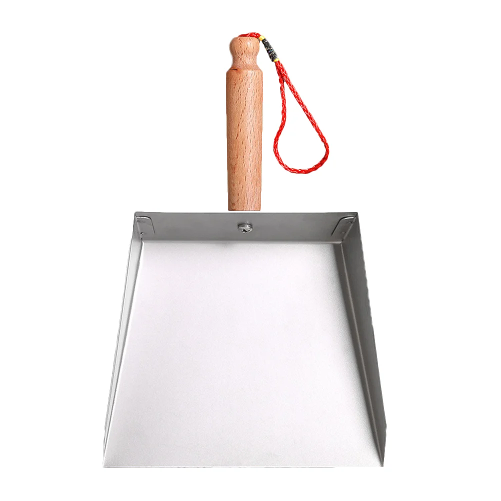 

Dustpan Table Small Short Handle Metal Stainless Steel Excellent Texture Household