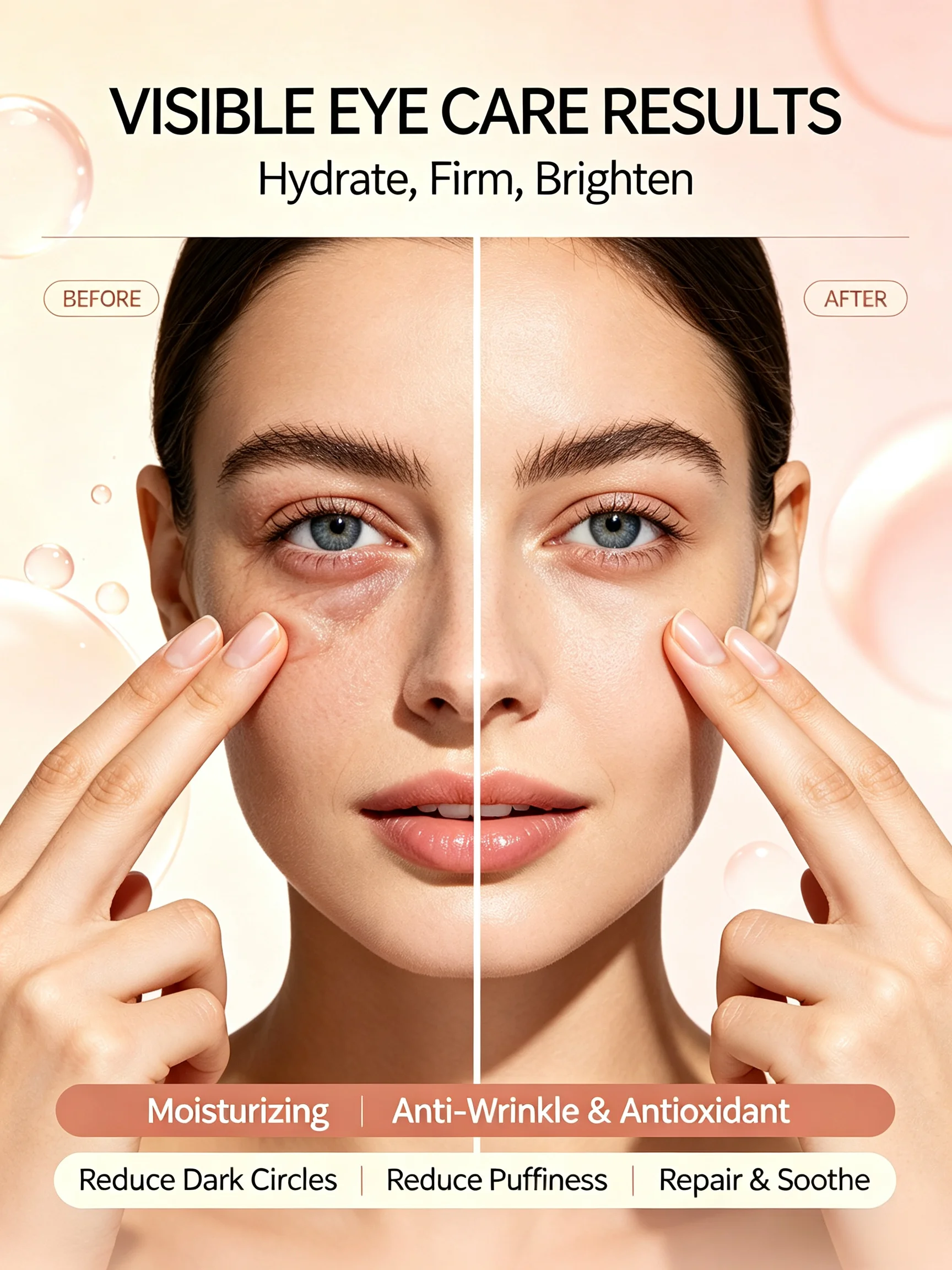Eye Cream Anti Aging Wrinkle Remove Dark Circles Eye Bags Moisturizing Repair Soothe Puffiness Skin Care 