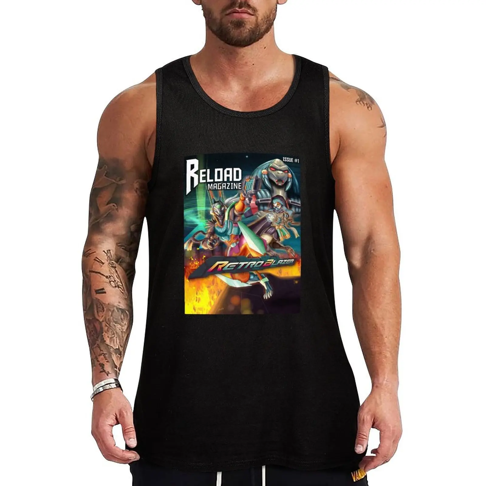

Reload Issue 1 Tank Top Durable Tank Top Wrinkle Resistant Casual Sleeveless