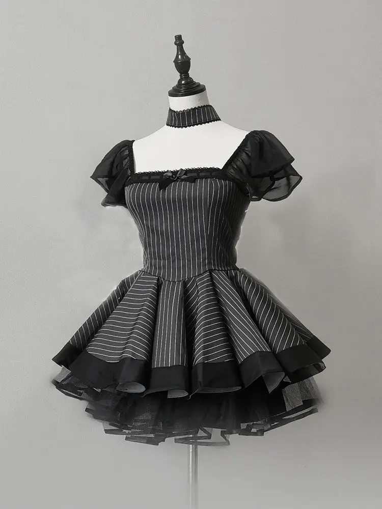 

Элегантный дизайн в стиле ретро, наряды горничной Y2k, субкультура, японское платье, новое платье Лолиты, костюм, женские кавайные лоскутные платья 2025