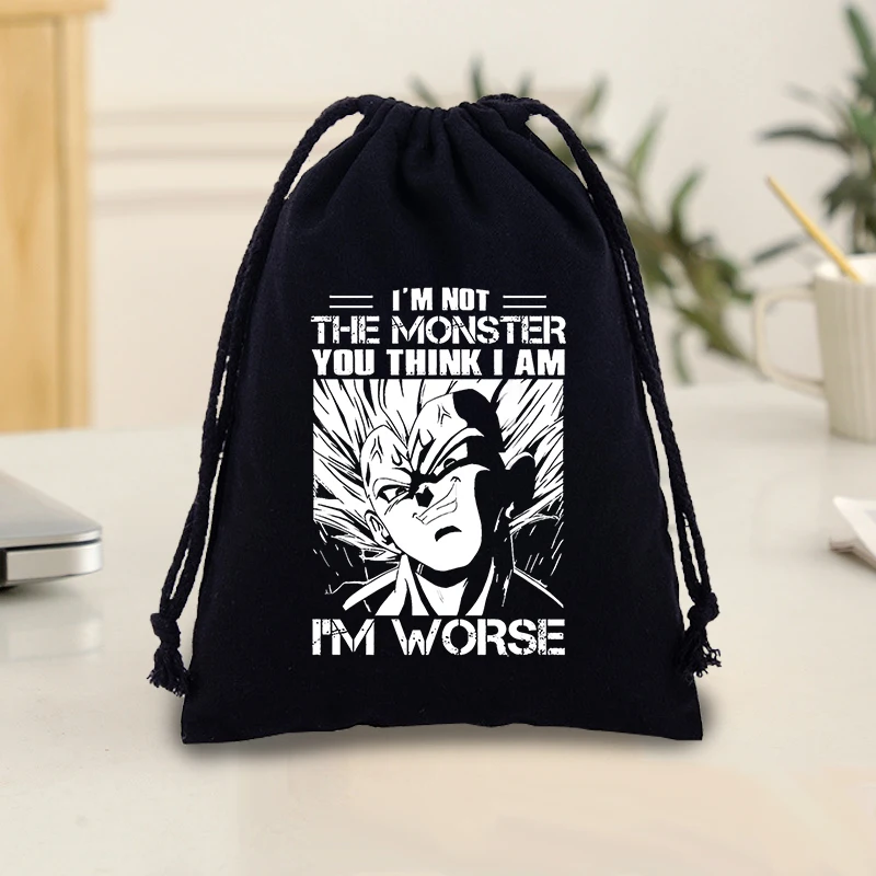 Dragon ball lona cordão bolso bonito anime festival presente embalagem saco dos desenhos animados jóias brinquedo bolsa de armazenamento sacos de algodão presentes