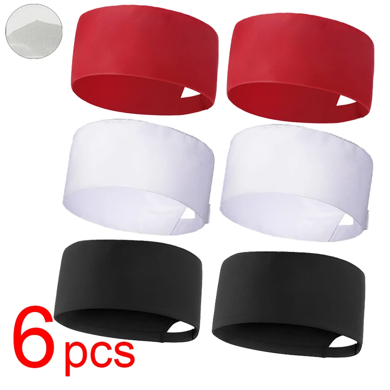 3 قطعة/6 قطعة قبعات الطاهي لتقديم الطعام العمل قابل للتعديل السوشي الشيف قبعات تنفس شبكة علوية ل مقصف الخبز المطبخ المنزلية الطبخ