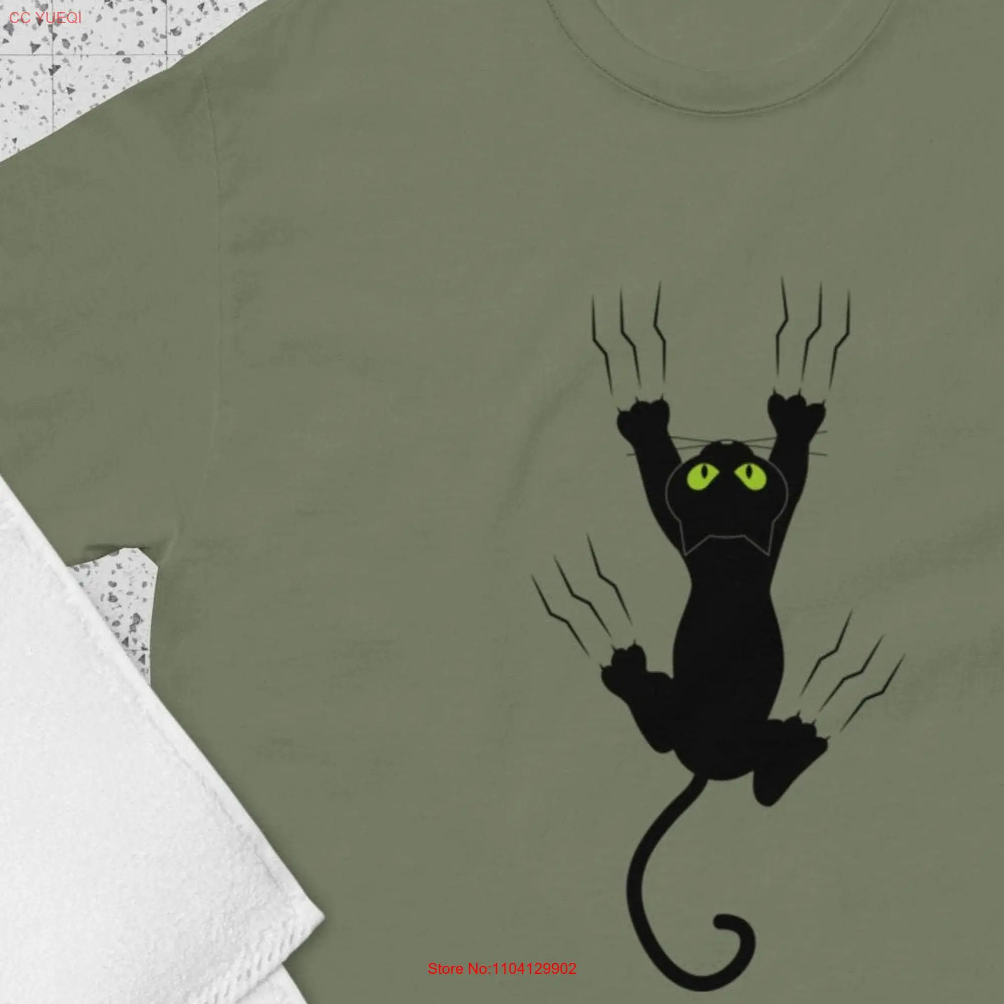 Climbing Cat funny T Shirt classic tee a perfect pussy gift for the lover in your life long or short sleeves