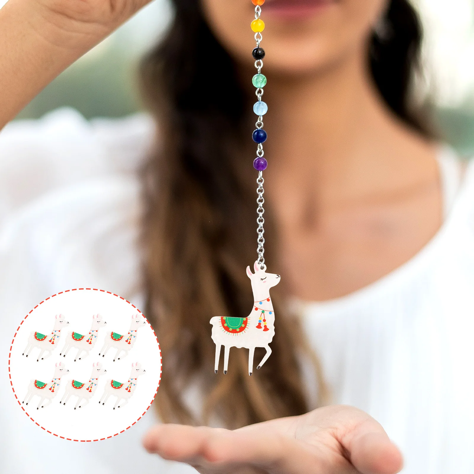 

10Pcs Acrylic Alpaca Pendant Charms DIY Jewelry Making Supplies for Earrings Necklaces Bracelets Handmade Ornaments Adorable