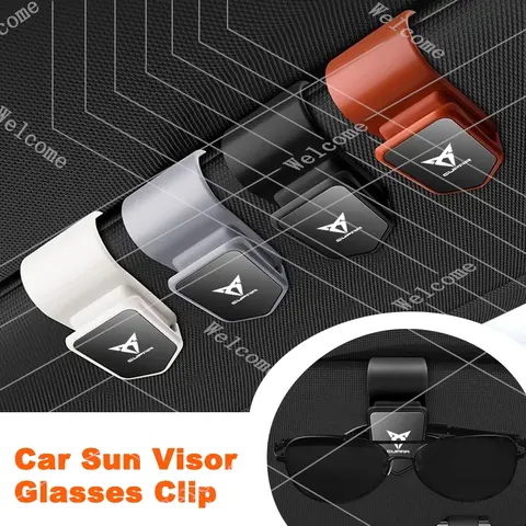 New Car Sun Visor Glasses Holder Sunglasses Case Eyeglasses Clip For Seat Cupra Ateca Born Leon IBIZA Raval Formentor valve core
