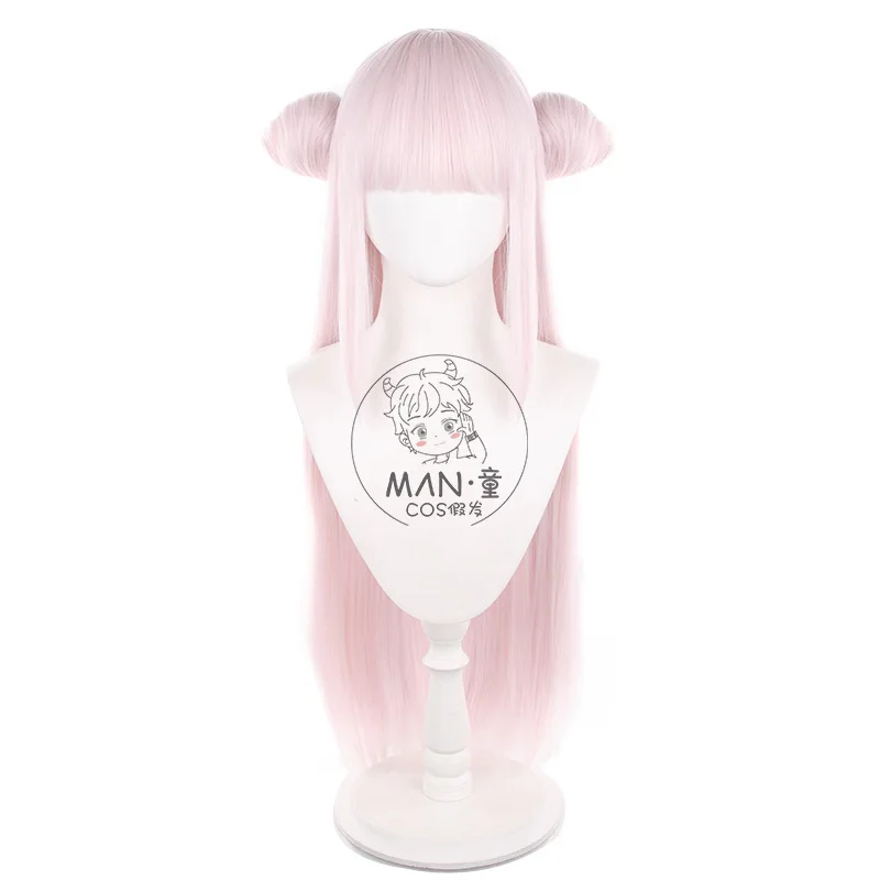 마법소녀와 악의 중위는 치명적인 적이었다 신모리 비야쿠야 코스프레 가발 두피 탑 헤어 번 할로윈