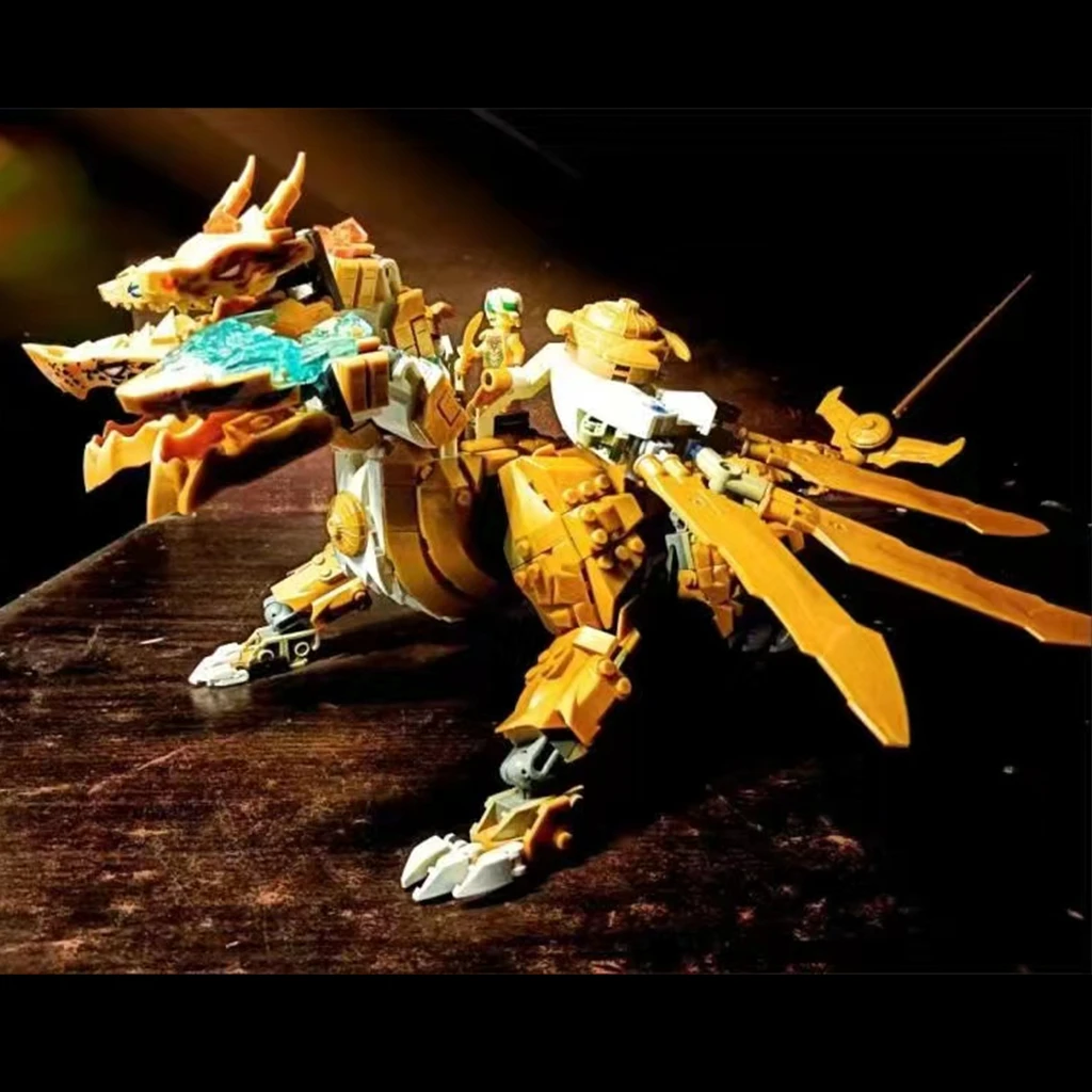 

В НАЛИЧИИ НОВАЯ модель ниндзя Lloyd's Golden Ultra Dragon, сборная модель, набор игрушек для детей, подарки для детей, набор на день рождения