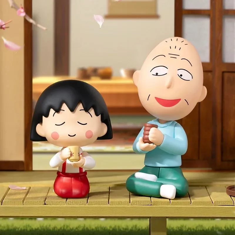 البوب مارت تشيبي ماروكو تشان الوقت معك سلسلة صندوق أعمى اللعب Kawaii أنيمي عمل الشكل كايكسا كاجا مفاجأة صندوق الغموض